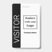 Sjablonen voor Business Visitor Logo Badge (Achterkant)