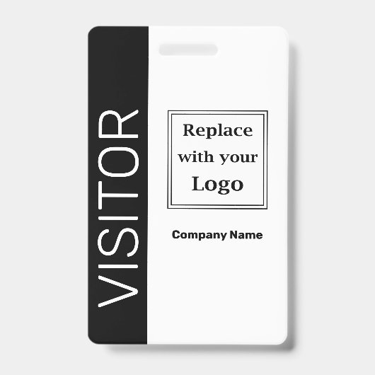 Sjablonen voor Business Visitor Logo Badge (Voorzijde)