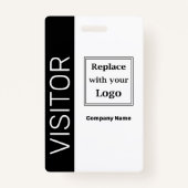 Sjablonen voor Business Visitor Logo Badge (Achterkant)