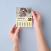 sjablonen voor de verkoop van puppy's flyer (Hand)