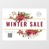 Sjablonen voor feestdagen in de winterwinkel raamsticker (Vel)