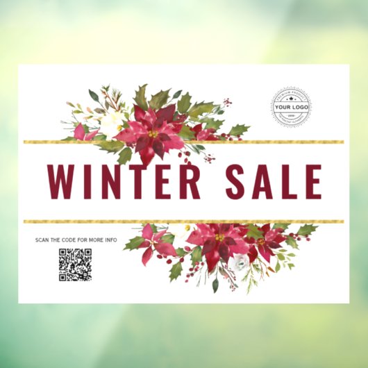 Sjablonen voor feestdagen in de winterwinkel raamsticker (Vel 3)