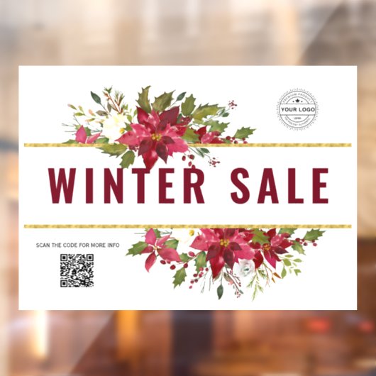 Sjablonen voor feestdagen in de winterwinkel raamsticker (Vel 2)