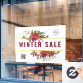 Sjablonen voor feestdagen in de winterwinkel raamsticker (Cafe Raam)