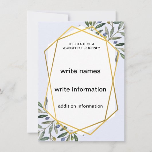 Sjablonen voor huwelijksuitnodiging kaart (Voorkant)