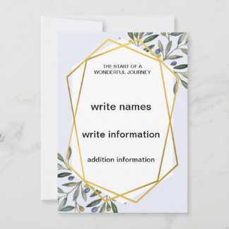 Sjablonen voor huwelijksuitnodiging kaart