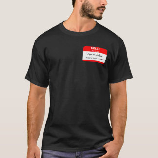 Sjablonen voor lege naamlabels t-shirt