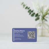 Sjablonen voor Massage Therapeuten QR Visitekaartje (Staand voorkant)