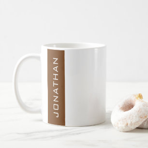 Sjablonen voor namen Modern Minimalistisch Ontwerp Koffiemok