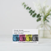 Sjablonen voor visitekaartjes: Fotograaf Visitekaartje (Staand voorkant)