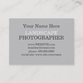 Sjablonen voor visitekaartjes voor fotografen | DI (Achterkant)