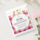 Sjablonen waslabel voor katoen bedankzakje (Gezegeld)