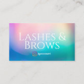 Sjablonen wimper QR-code Visitekaartje (Achterkant)