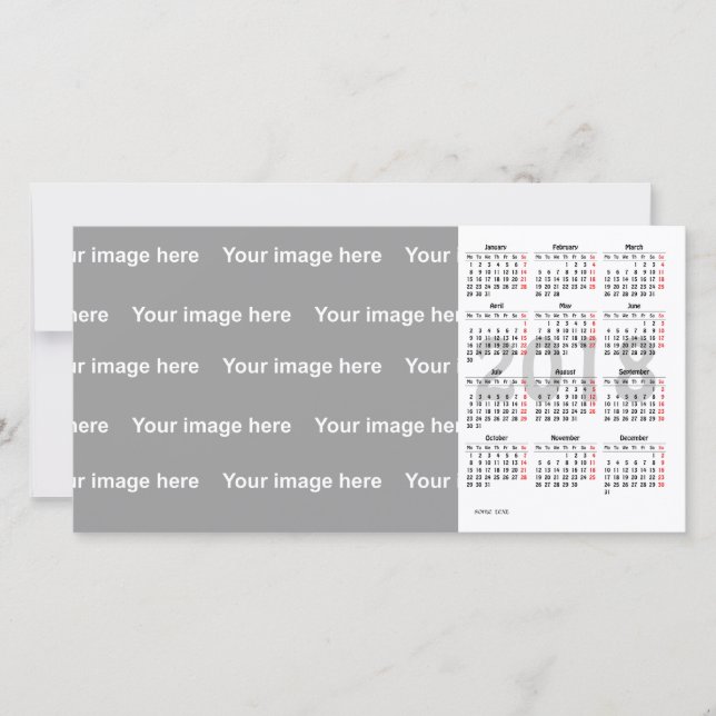 sjabloon 2018 - Kalenderfotokaart (Voorkant)