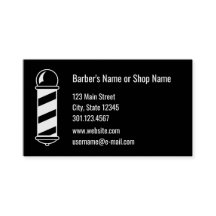 Sjabloon 2-zijdig zwart-wit Barber