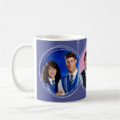 Sjabloon 3 Cirkelfoto's Collage Blue C49 Koffiemok (Links)