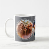 Sjabloon 3 Cirkelfoto's Collage Donkergrijs C19 Koffiemok (Links)