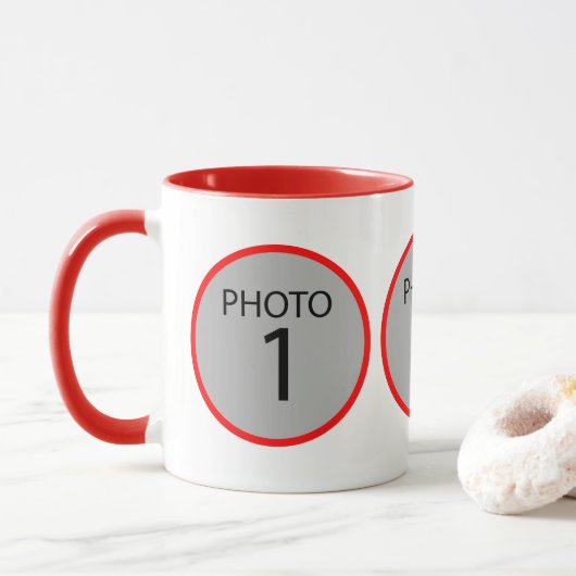 sjabloon 3 Mok van FOTO-koffie (Met donut)