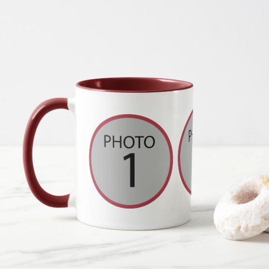 sjabloon 3 Mok van FOTO-koffie (Met donut)
