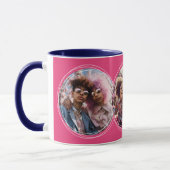 Sjabloon 3 Ronde Fotocollage Roze C58 Mok (Links)