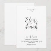 sjabloon 4 uitnodigen kaart (Voorkant / Achterkant)