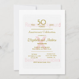 Sjabloon 50ste verjaardag kaart