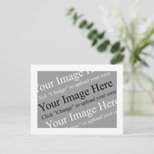 Sjabloon aangepast Afbeelding Briefkaart (Staand voorkant)