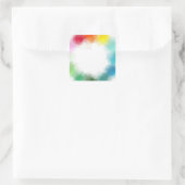 Sjabloon Aangepast Blauw Groen Roze Rood Geel Vierkante Sticker (Tas)