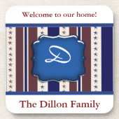 Sjabloon aangepast patriottisch cork Onderzetter (Voorkant)