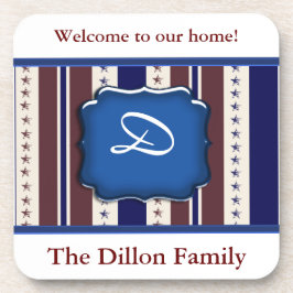 Sjabloon aangepast patriottisch cork Onderzetter