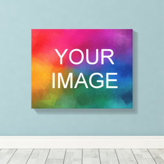 Sjabloon Aangepaste Afbeelding Foto Afbeelding Log Canvas Afdruk (Insitu (Houten vloer))