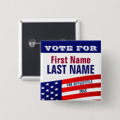 Sjabloon aangepaste Button campagne (Voorkant /achterkant)