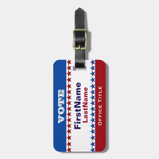 Sjabloon Aangepaste campagne Bagagelabel (Voorkant verticaal)