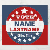 Sjabloon Aangepaste campagne Bier Etiket (Enkel label)