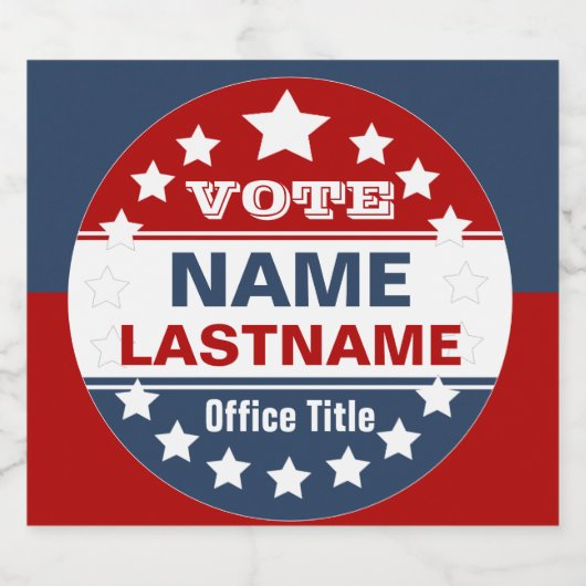 Sjabloon Aangepaste campagne Bier Etiket (Enkel label)