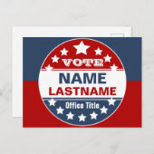 Sjabloon Aangepaste campagne Briefkaart (Voorkant / Achterkant)