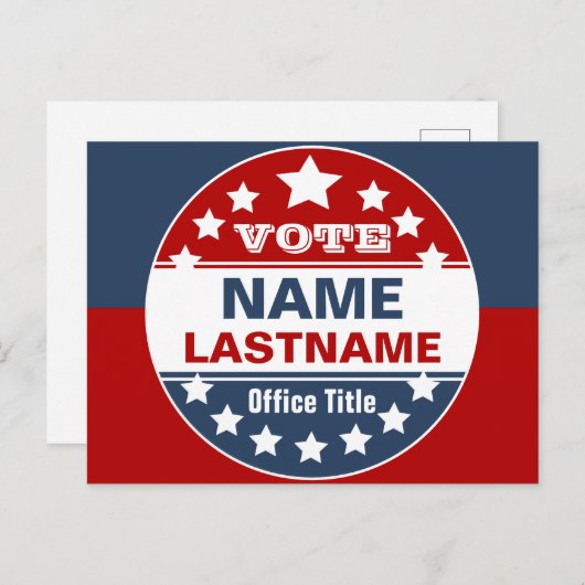 Sjabloon Aangepaste campagne Briefkaart (Voorkant / Achterkant)