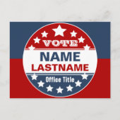 Sjabloon Aangepaste campagne Briefkaart (Voorkant)