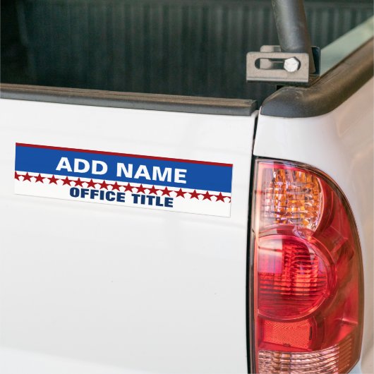 Sjabloon Aangepaste campagne Bumpersticker (Op Truck)