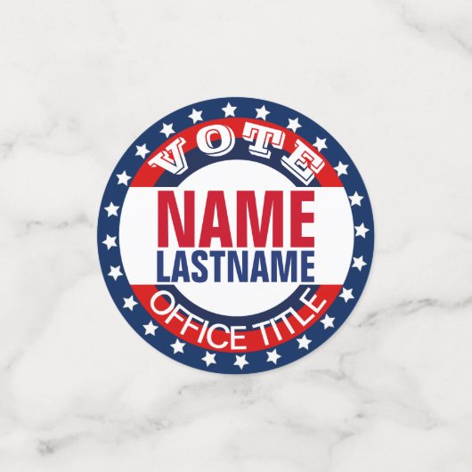 Sjabloon Aangepaste campagne Confetti (Kleine voorkant)