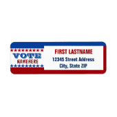 Sjabloon Aangepaste campagne Etiket (Voorkant)