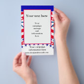 Sjabloon Aangepaste campagne Flyer (Hand)