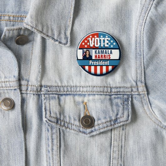 Sjabloon Aangepaste campagne Foto Ronde Button 5,7 Cm (In situ)