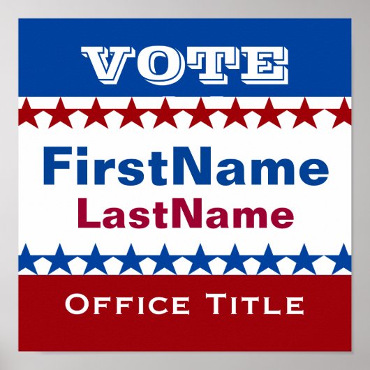 Sjabloon Aangepaste campagne Poster (Voorkant)