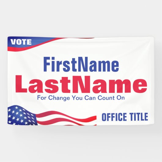 Sjabloon Aangepaste campagne Spandoek (Horizontaal)