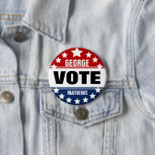 Sjabloon Aangepaste campagne stemmen Ronde Button 7,6 Cm (In situ)