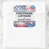 Sjabloon Aangepaste campagne Vierkante Sticker (Tas)