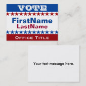 Sjabloon Aangepaste campagne Visitekaartje (Voorkant / Achterkant)