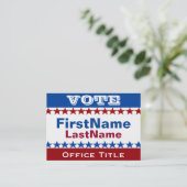 Sjabloon Aangepaste campagne Visitekaartje (Staand voorkant)