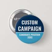 Sjabloon Aangepaste campagne voor Button verkiezin (Voorkant /achterkant)